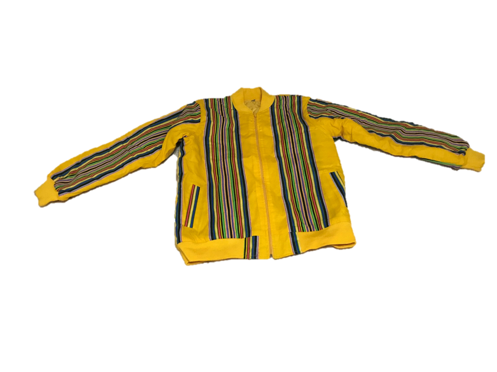 Vhenda yellow bomber jacket